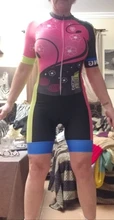 Conjunto de equipo profesional de triatlón para mujer, sudadera de manga corta, medias sexys de una pieza, traje de baño para montar en bicicleta