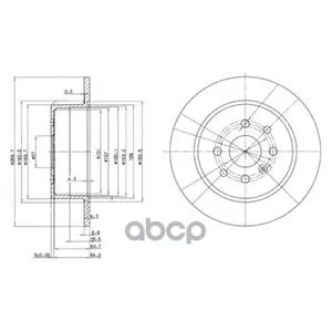 Тормозной Диск(В Упаковке 2 Шт Цена За 1 Шт) Delphi арт. BG3141
