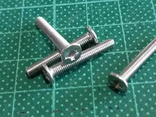 10/25 Uds CM M1.4 M1.6 M2 M2.5 M3 M4 M5 M6 A2 304 Acero inoxidable Phillips Ultra delgado superbajo de obleas planas la cabeza de tornillo