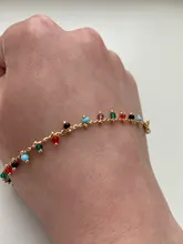 Tobillera con cuentas de cristal coloridas para mujer, pulsera tobillera Bohemia con cadena de Color dorado, pulsera para pierna, joyería para pies de playa