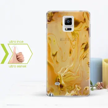 

Personalized Custom Samsung Galaxy Note 4 Slim Clear Silicone Phone Cover (Marble Temalı-5)