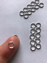 Anillos de salto para joyería, anillos divididos de 4mm/5mm/6mm/7mm/8mm, anillo de conexión de apertura de adorno de joyería, 100 Uds.
