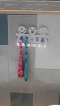 Toothbrush-Holder Suction-Cup Bathroom-Sets Wall-Mounted Cute Cartoon 5-Position Smile
