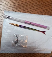 Pincel para pintura de uñas, 1 unidad de pincel para pintura de uñas artísticas en Gel UV, gradiente de Color, diamantes de imitación, acrílico, bolígrafo dibujo uña