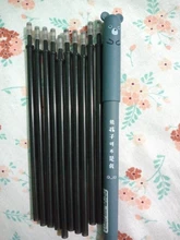 1 + 10 unids/set Panda magia Gel borrable pluma 0,35mm tinta azul y negra recambios Rod la escritura papelería bolígrafo de tinta de Gel