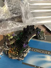 Retro-Arch-Bridge-Ornaments Aquarium-Decoration Fish-Tank-Bridge Turtle-Stairs Landscaping