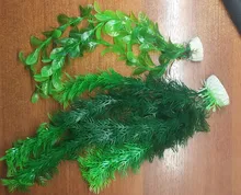 Artificial Green Seaweed Vivid Water Plants Plastic Fish Tank Plant Decorations for Aquarium