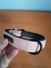 Collar de cuero suave ajustable para perros, personalizado, etiquetas de identificación de nombre para gatos, cachorros, perros grandes, accesorios para mascotas