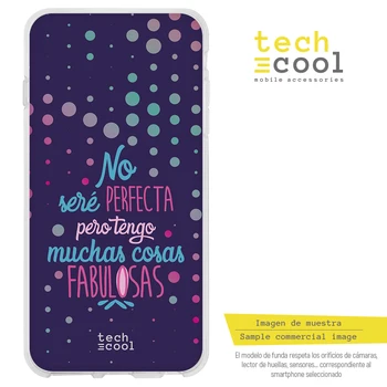 

FunnyTech®Stand case for Samsung Galaxy S10 Silicone plus L Frase "No SERE perfect" fund purplish