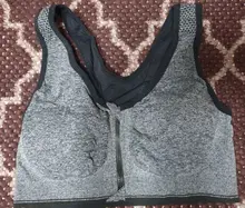 VERTVIE-Sujetadores deportivos con cremallera para mujer, sostén levantador acolchado sin alambre, transpirable, para gimnasio, correr, fitnes y yoga, prenda de talla grande 5XL