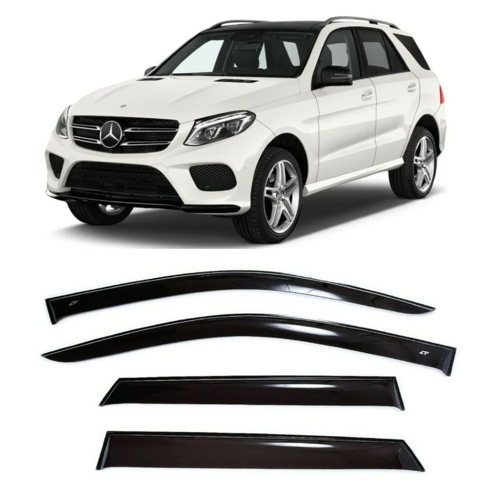 Дефлекторы окон Cobra Tuning M32611 на авто Mercedes-Benz GLE-Klasse 1 I 2015-2018 4 шт./комп. ветровики от
