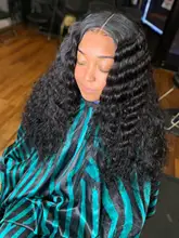 Pelo humano brasileño de 32, 34, 36 y 38 pulgadas, mechones de pelo rizado profundo, Hoho, 100%, pelo humano Natural, doble mechones, 1, 3, 4 mechones, cabello Remy grueso