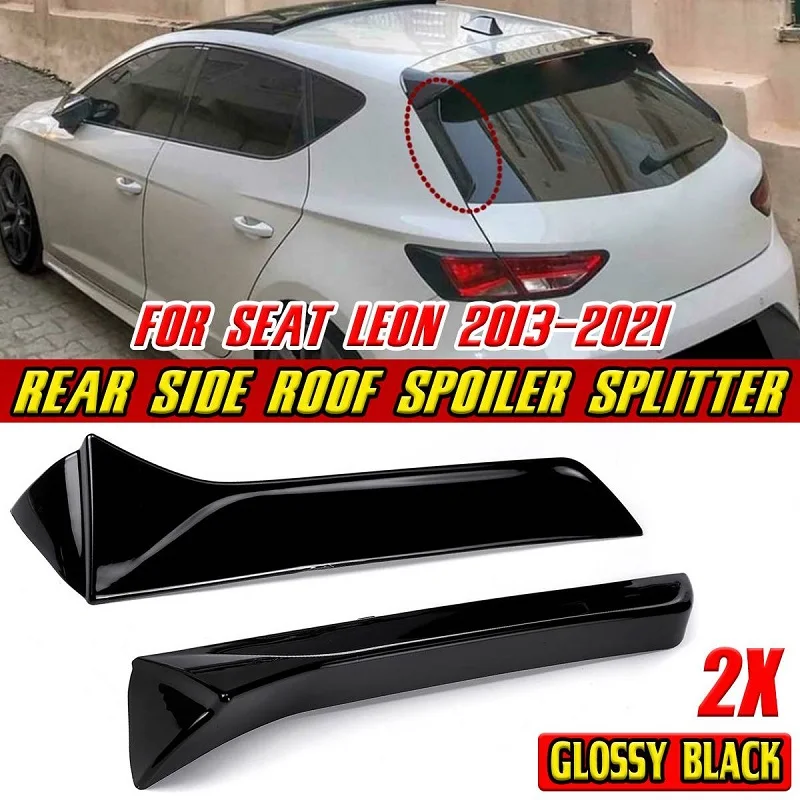 Per Seat Leon Spoiler Coda Ala Tronco Pianoforte Colore Nero 2 Pezzi Spoiler Aggiuntivo Accessorio Auto In Plastica Abs Per Leon Fr Cupra