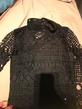 Jumpsuit Overalls Long-Sleeve Gagaopt Hollow-Out Women Ladies Autumn Black