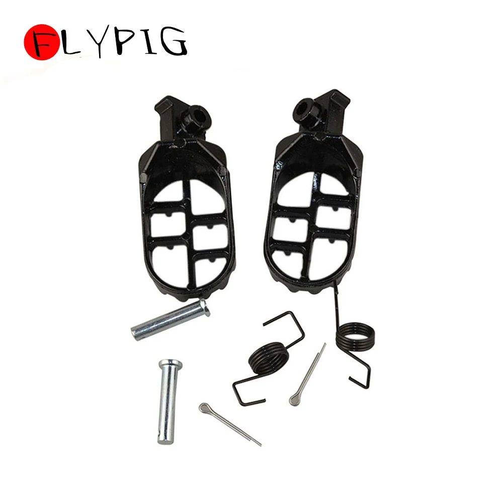 TSX-ME012-black Подставка для ног, подножки колышек комплект для Yamaha PW50 PW80 TW200 PW 50 80 TW 200 грязь велосипед Мотоцикл Мотокросс D15 - Цвет: TSX-ME012-black