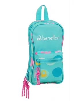 

PLUMIER BENETTON BACKPACK WITH 4 PORTATODOS FULL MOLES TURQUOISE 12X23X5 412051