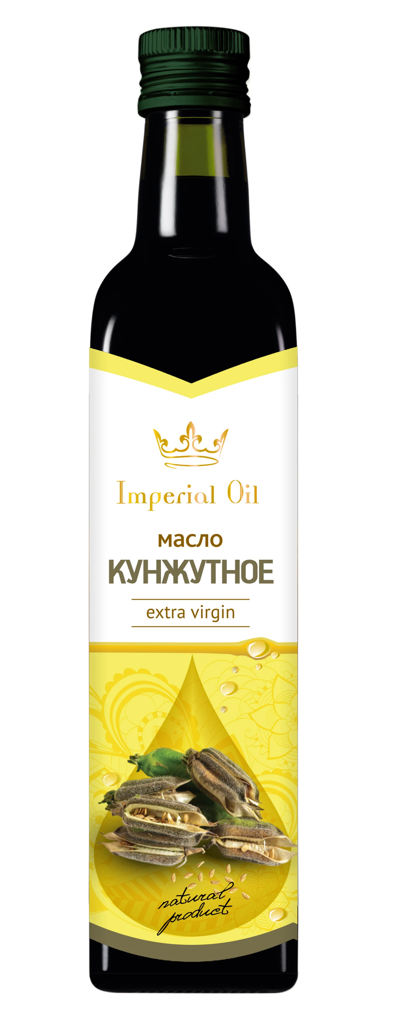 Imperial Oil sesame oil unrefined 250 ml. Glass bottle, vegetable oil