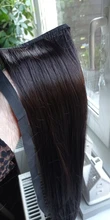 Eunice-coletero largo y recto con Clip en la cola, postizo con horquillas, extensiones de cabello sintético