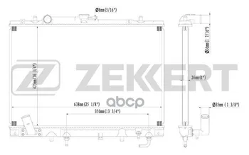 

Radiator OHL. DV. Mitsubishi Pajero Sport 98-zekkert art. mk-1131