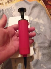 Pelotas Mini bomba de accesorios de globos inflador mano empuje de la bomba de aire de dos tipos de agujas fiesta portátil de aluminio bomba de balón