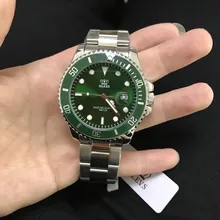 OLEVS-Reloj de pulsera de cuarzo para hombre, cronógrafo deportivo con correa de acero inoxidable, resistente al agua, masculino