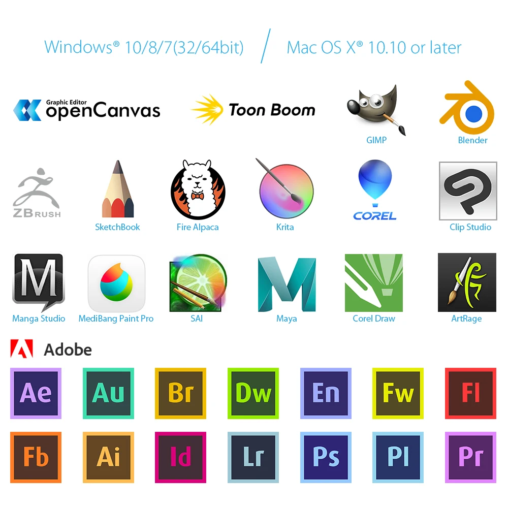 XPPen Artist 22R Pro 21.5 inch Drawing Tablet Pen Display Graphics Monitor 8192 Pen Pressure Tilt-Support Battery-Free - Image 5