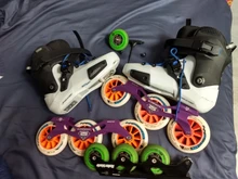 Montura para patín de velocidad, con ruedas de 110 MM, 3x110, envío gratis