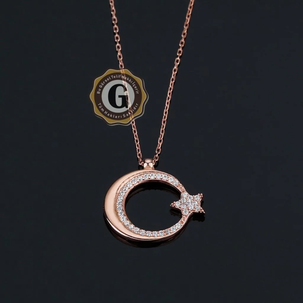 Серебряное ожерелье Lieza Moon Star однорядное колье klgg0066 | Украшения и аксессуары