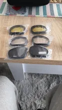 Gafas polarizadas tácticas Daisy para hombre, militares de sol con 4 lentes, caja original, para disparar, ejército