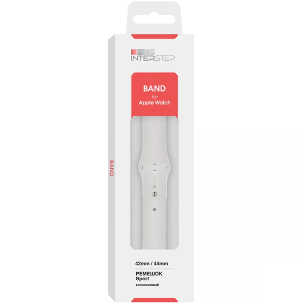 Ремешок InterStep SPORT для Apple Watch 42/44 мм(Белый
