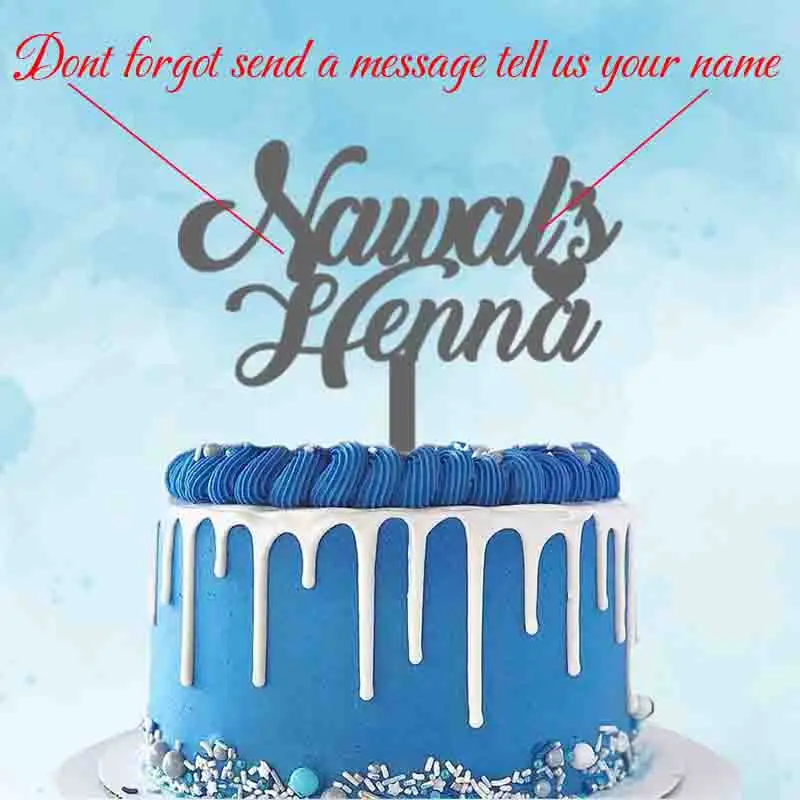 Personalized Henna Party Cake Topper Nawal's Henna Day Your Name Private Party Cake Decoration Topper cake toppers,cake topper