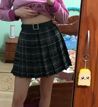 Minifaldas Harajuku de estilo coreano para mujer, faldas Kawaii a la moda, de cintura alta, falda escocesa plisada