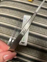 Vetus-Pinzas profesionales para pestañas, de acero inoxidable, antiestáticas, para extensión de pestañas postizas