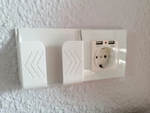Eu-Power-Socket-Socket Outlet Glass-Panel Usb-Charging-Port Crystal Wall SRAN with 16A