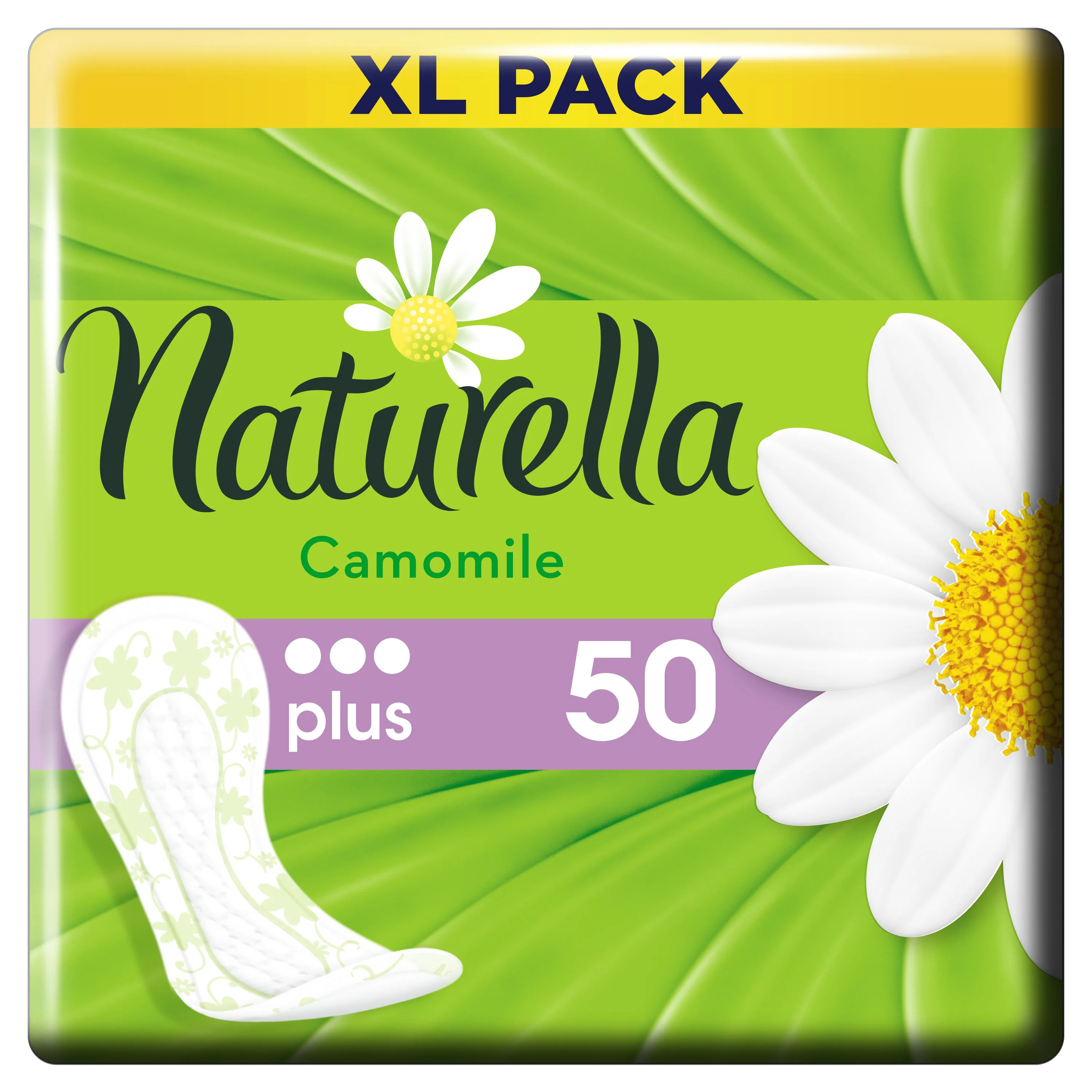 Женские ароматизированные ежедневные прокладки Naturella Camomile plus(с ароматом ромашки), 50 шт