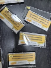 60 racimo/caja de pestañas individuales 0,07/0,1 grueso conjunto de pestañas extensión 3D pestañas falsas naturales al por mayor