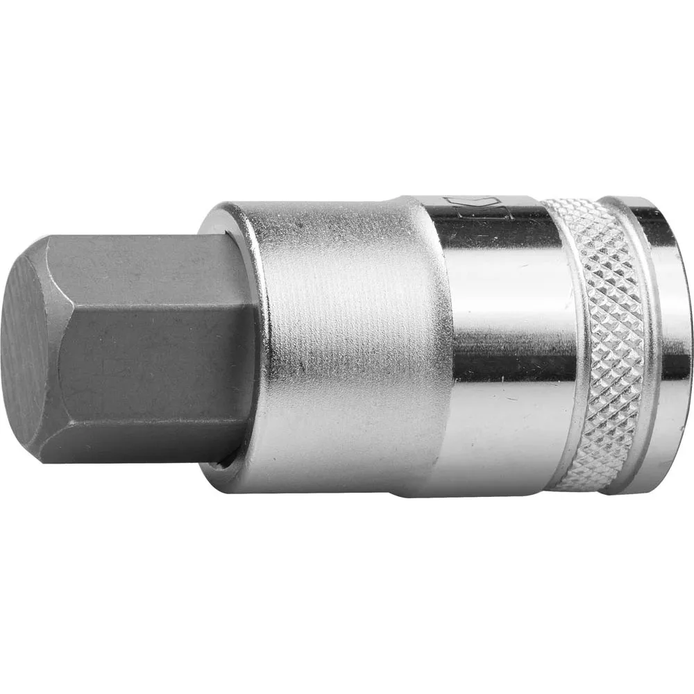 Торцовая бита-головка INDUSTRIE QUALITAT KRAFTOOL 1/2", 55 мм, S2 сталь, H17, фосфатированная 27908-17_z01