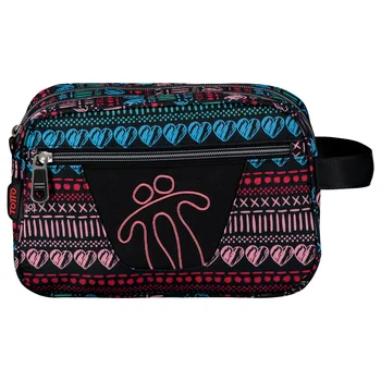 

School case two arita printed compartments-Plasticine