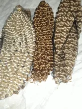 YxCheris-extensiones de cabello trenzado de ganchillo sintético, trenzas onduladas de agua, Rubio, 613 mechones, Freetress Afro kinky Twist a granel