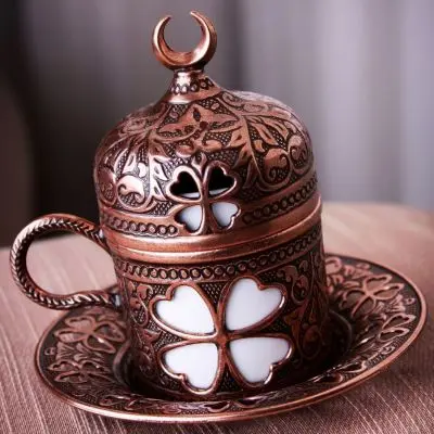 

WONDERFUL Turkish Coffee Cups Clover Design
