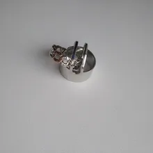 Conjunto de anillos circulares Punk para mujer, Hiphop/Rock, accesorios de dedo con índice de apertura, hebilla, anillo de cola de junta, joyería