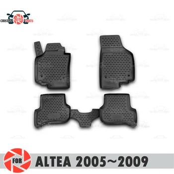 

Floor mats for Seat Altea 2005~2009 rugs non slip polyurethane dirt protection interior car styling accessories