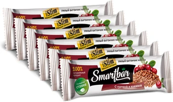 

Bars Musley-with buckwheat and cranberry, smartbar slim 25g., (6 pcs)