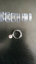 Anillo de silicona Invisible de 8 tamaños, anillo regulador de tamaño, almohadilla de ajuste, artefacto pequeño, reductor, Sizer de anillo compatible con cualquier anillo