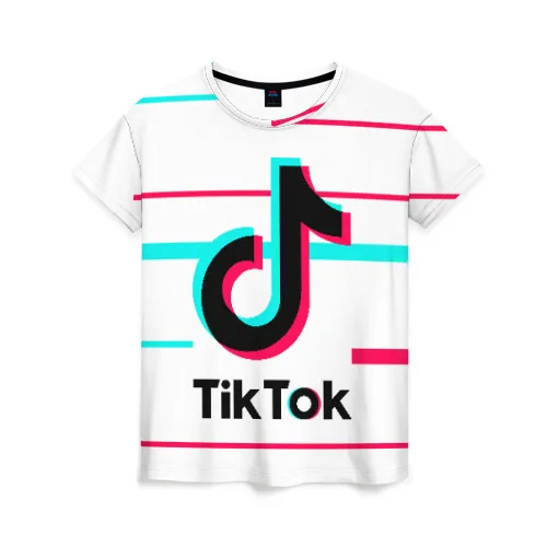 3 Женская футболка 3D «TikTok», рисунки на футболках, индивидуальная и модная футболка - Цвет: 3