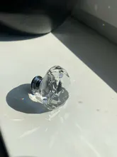 Wardrobe Handles Hardware Drawer Pull Cupboard Glass-Knobs Cabinet-Door Crystal Diamond-Shape