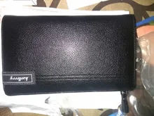 Baellerry-Bolso de mano de gran capacidad para hombre, billetera multifunción de alta calidad con bolsillo para teléfono móvil