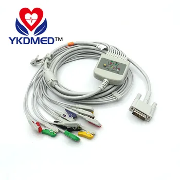 Compatible for HP M1770A M1771A ECG EKG Cable 10 Lead 20k Resistance IEC Clip