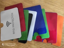 10 Uds aluminio RFID titular de la tarjeta de bloqueo Banco Anti ladrón cartera funda protectora funda con tarjetero de seguridad lector inteligente escudo nuevo