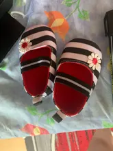 Zapatos de princesa con estampado a rayas para bebé y niña, calzado de algodón con estampado de flores para recién nacidos, para verano y otoño, gran oferta, 2019
